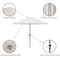 Pure Garden 9-Foot Outdoor Patio Umbrella, Tan 50-101-T - alternate 4